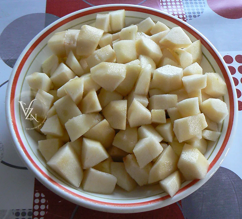 Perles du Japon vanillées sur une compotée de poires à la cannelle1
