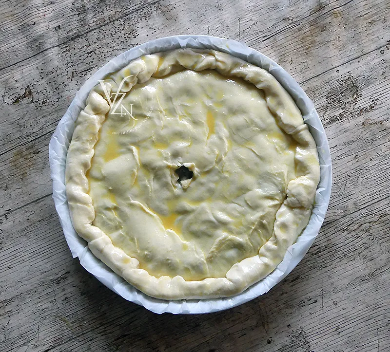 Tourte aux champignons et magrets de canard fumés étape5