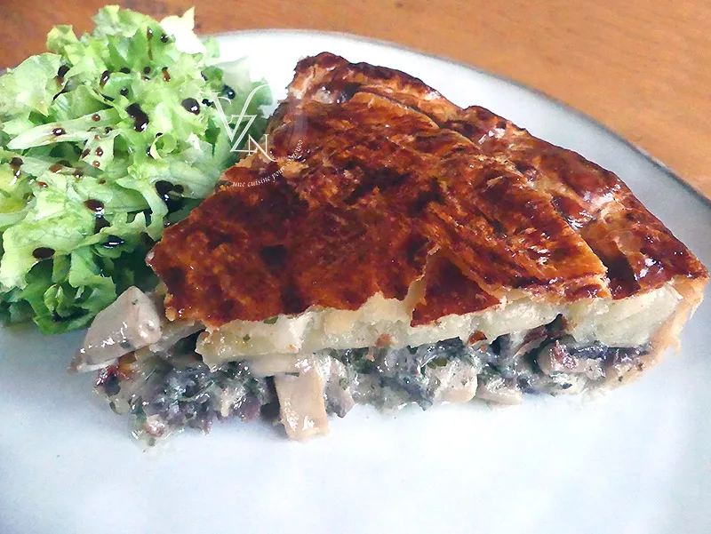 Tourte aux champignons et magrets de canard fumés fin2